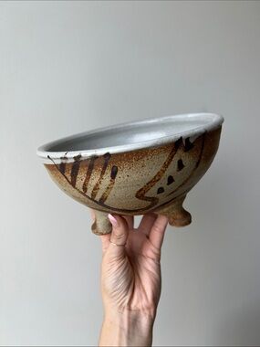 Vintage Handmade Art Pottery Bowl Catchall Decor